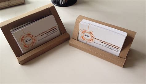 custom cardboard business card holder.